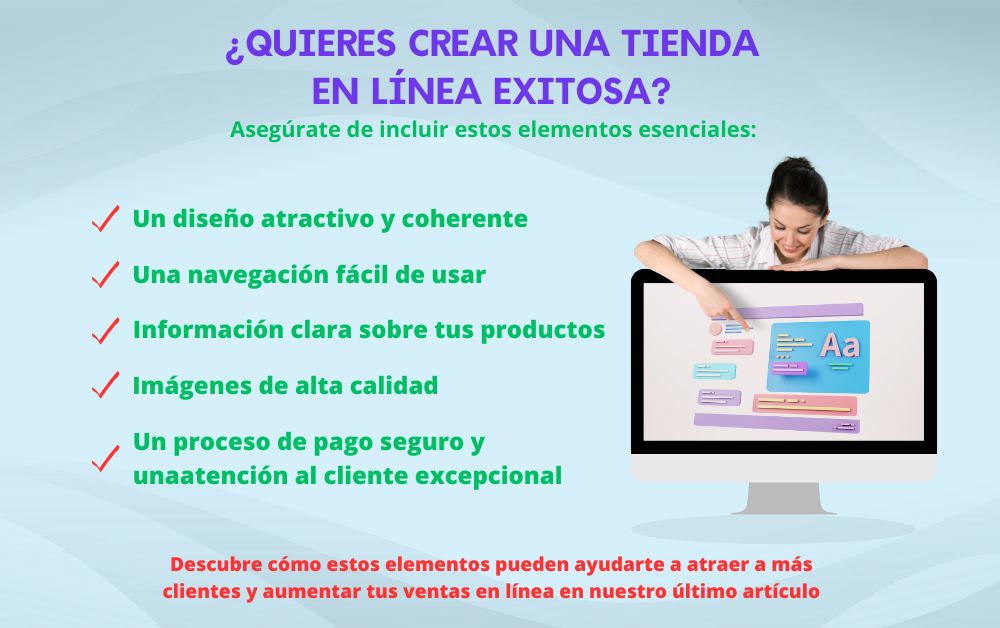 ¿Qué elementos debe llevar una tienda en línea?